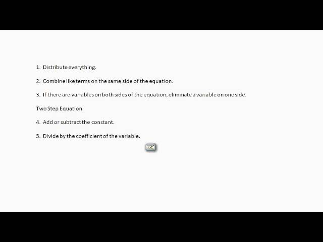 Solve Equations