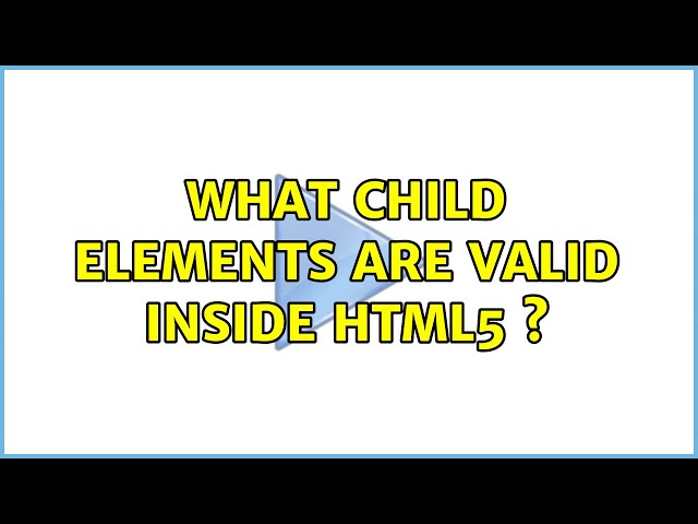 What child elements are valid inside HTML5 ＜small＞?