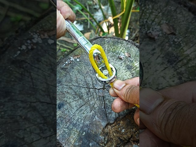 This Rope Knot Trick Is Seriously Clever! #shorts #ropeknots #knotting #ropetrick