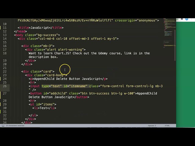Javascript programming journey append child delete button [Day 6]