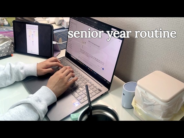 figuring out my senior year routine 📝 | living alone in korea