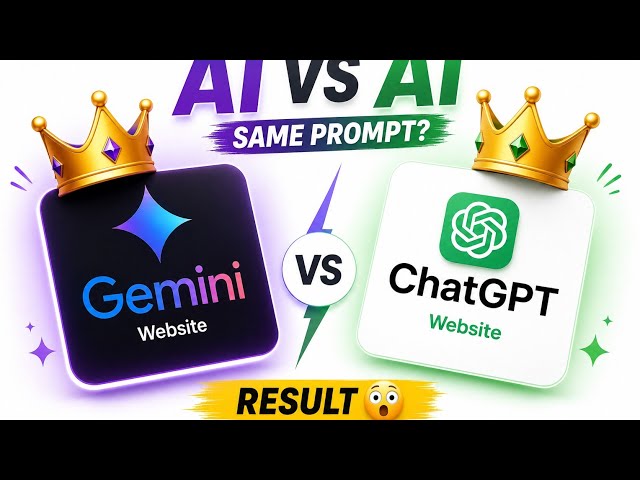 🔥 ChatGPT vs Gemini Website Battle! | Result Ne Hila Diya 😱