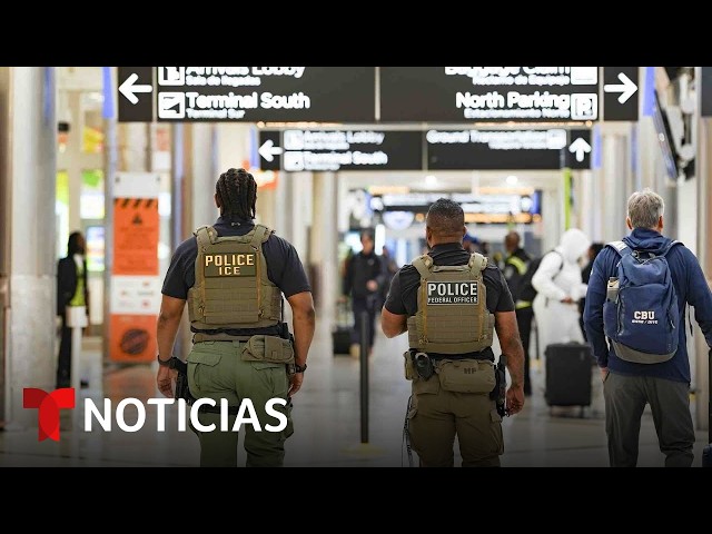 Los arrestos de ICE en aeropuertos generan temor entre viajeros inmigrantes | Noticias Telemundo