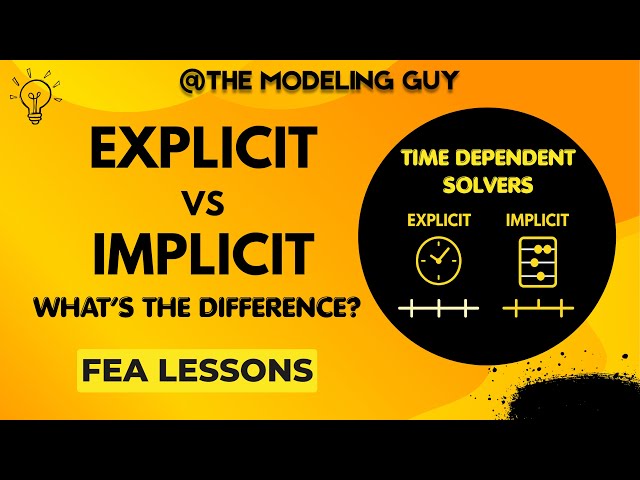 Explicit vs Implicit Solvers in FEA