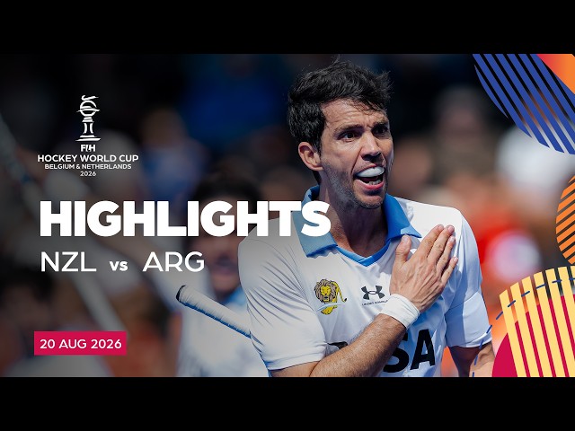 Copa Mundial de Hockey Masculino FIH 2026, Partido 22: Nueva Zelanda vs. Argentina | #HWC2026