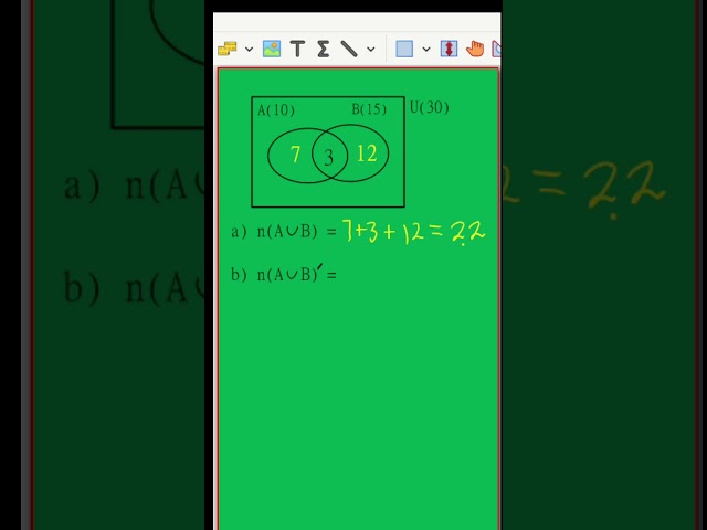 Use Union Formula I to solve this Two-Set Problem
