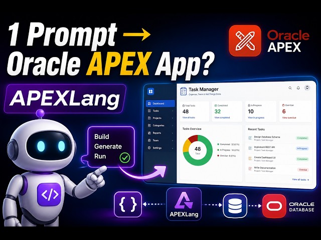 I Built my First Oracle APEX App with APEXLang - End to End Demo (Oracle APEX 26.1)