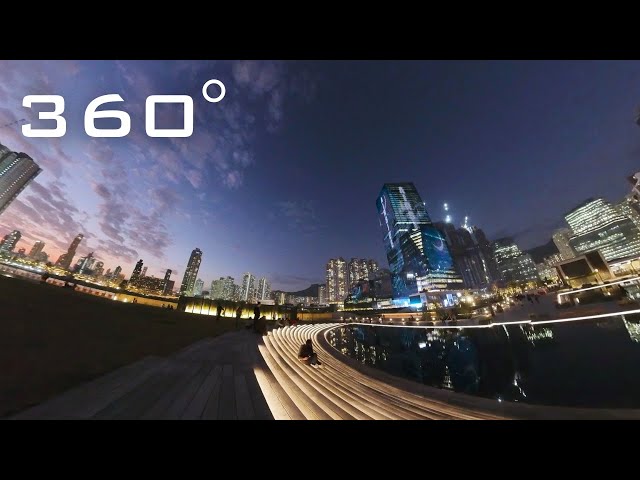 360° sunset timelapse from Kai Tak, Hong Kong (shot w/ Insta360 One RS 1-inch)