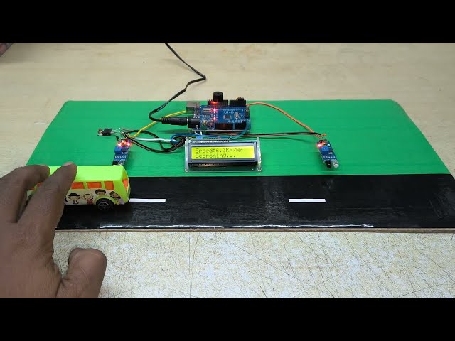 Car Speed Detector using Arduino | Measure Speed of Moving Vehicles | Overspeed Detection 