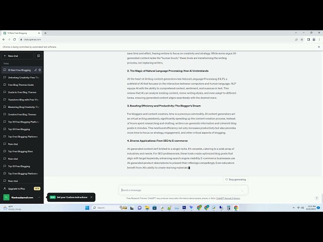 Ai blog content generator