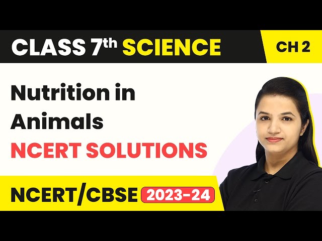 Class 7 Science Chapter 2 | NCERT Solutions - Nutrition in Animals