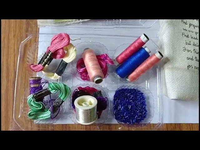 2024 English REPURPOSE Muffin container into a Needle work container