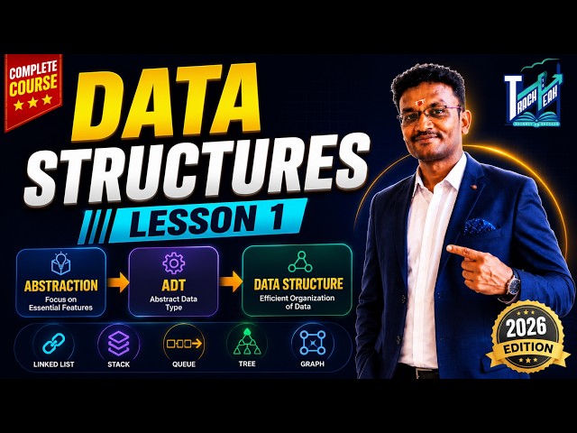 Data Structures, Abstraction & ADT | Primitive Data Structures | DSA Course | Lesson 1