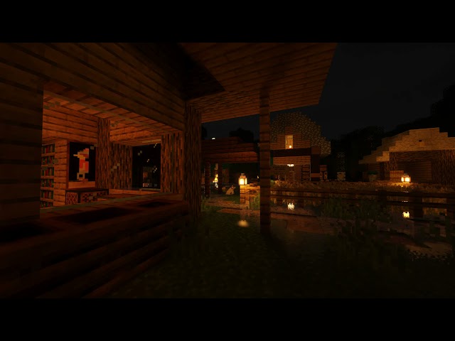 Minecraft Soundtrack + Rain & Thunder to relax & study  12 hours