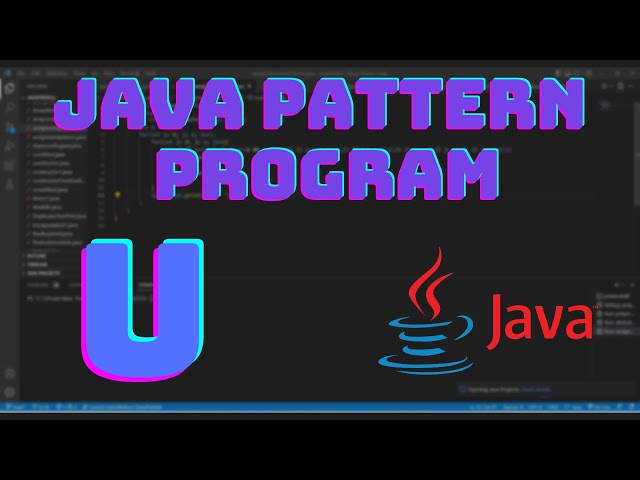 How To Print Alphabet U Pattern In Java | java pattern programs "u" | star pattern print in java U