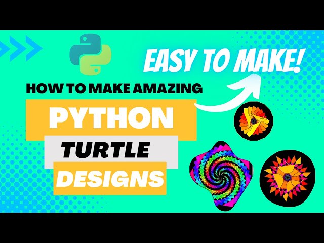 Python Turtle Graphics Lesson for beginners | Easy Programming