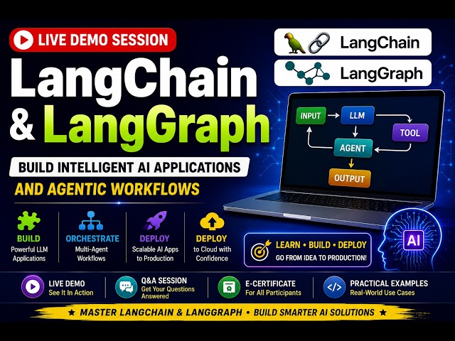 LangChain & LangGraph Live Demo | Build AI Agents & Deploy Intelligent Workflows