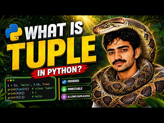 What is a Tuple in Python? | Ordered, Immutable & Duplicates | Python for Beginners