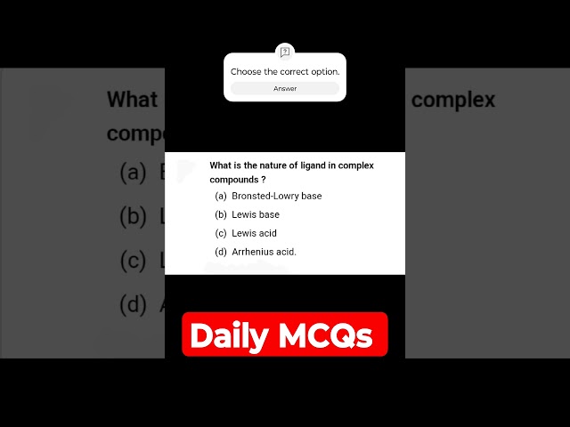 Daily MCQs #ncert #neet #jee #chemistry