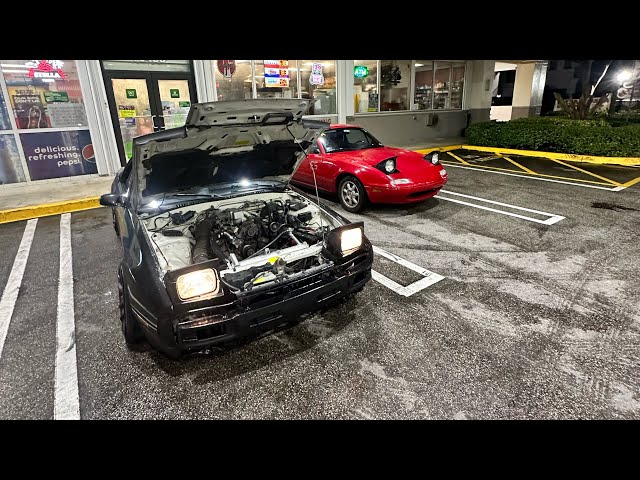 Drifting my bone stock fc rx7 for the first time!