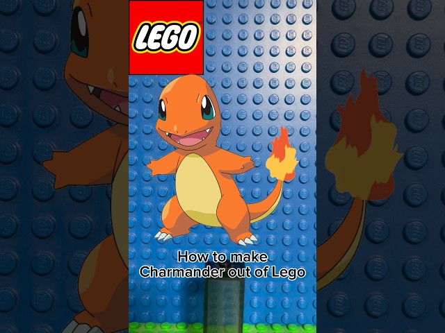 How to make Charmander out of Lego #lego #pokemon