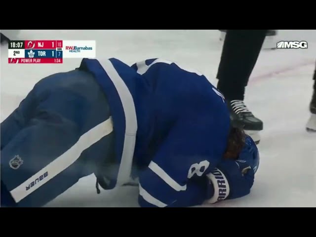 Chris Tanev Leaves Game After Making Contact With Dawson Mercer