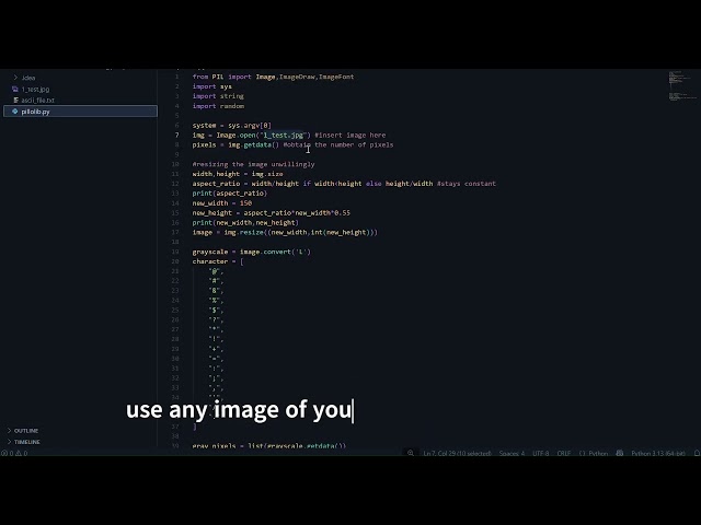 image to ascii converter in python