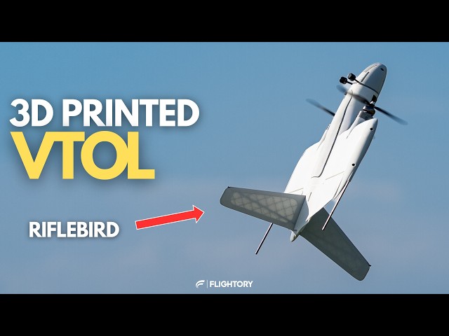 Flying a 3D Printed VTOL UAV | Riflebird
