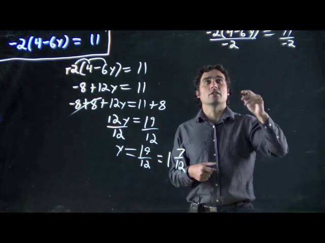 Expanding and solving brackets