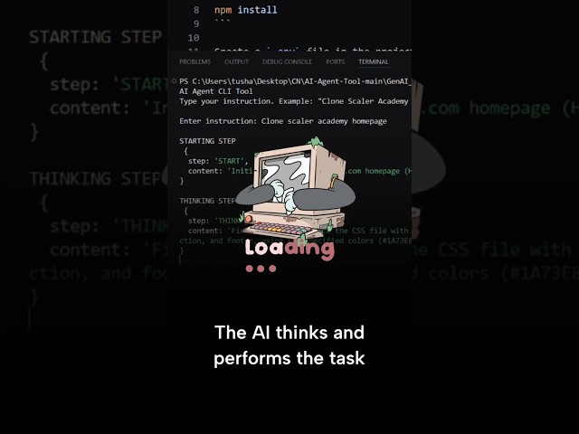 Made My Own AI agent in VS Code Terminal