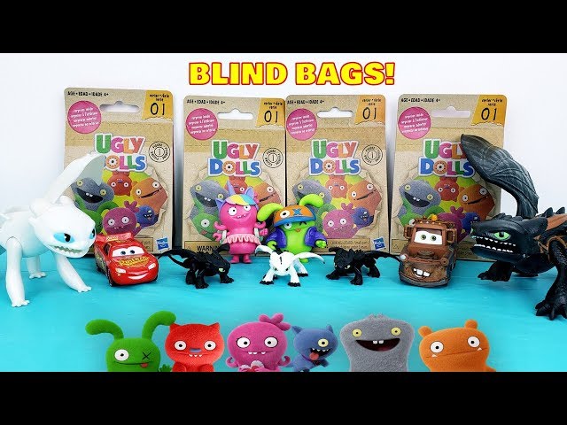 UglyDolls Blind Bags Toys Unboxing With How To Train Your Dragon 3 Light Fury, Toothless & Babies