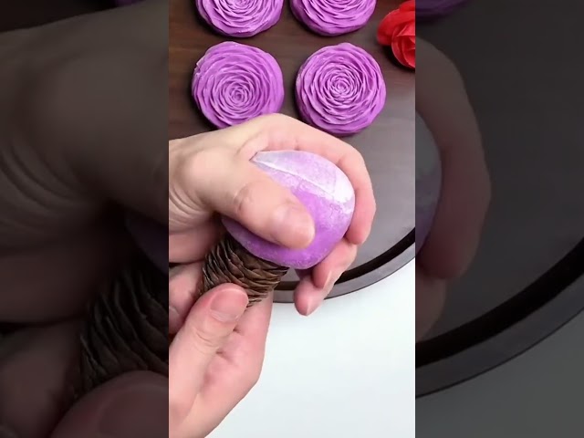 Making a cake using a pine cone–style mold process #shorts