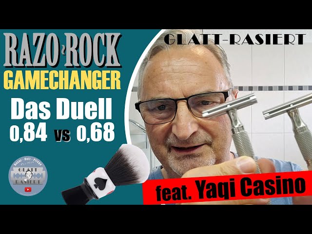 DAS DUELL .84 vs .68 ║ RazoRock Gamechanger / Rasierhobel / Nassrasur // GLATT - RASIERT