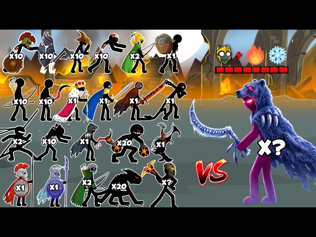 General Sicklebear In Stick War: Saga Video game! All Stick figures Units Army - Who Will Win?