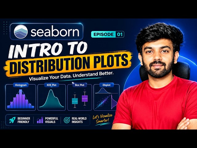 Intro to Seaborn & Distribution Plots | Ep-1 Seaborn | Python for AI DS | code io - Tamil