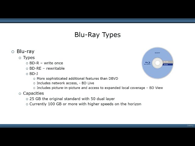 Certification CompTIA A+ (220-1101 & 220-1102) Course Sec 86 - Blu Ray Types #comptiaa #comptiaaplus