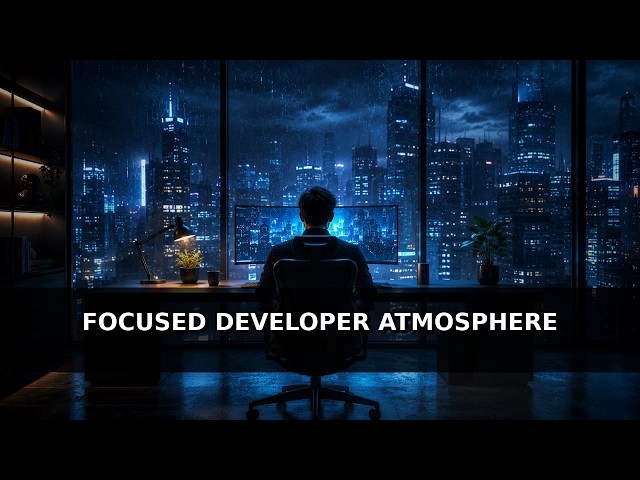 3 Hours Developer Focus Ambience • Coding and Concentration