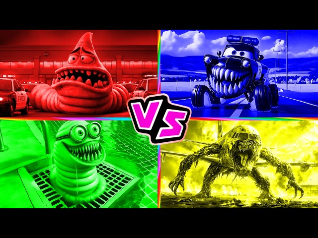 PATRICK.EXE 🆚 Monster Police Car 🆚 MINION.EXE 🆚 INFECTED SKY 🎶 Tiles Hop EDM Rush