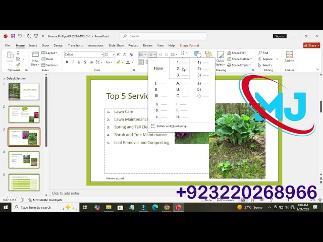 PowerPoint 2021 MOS Chapter 3 Project |SIMnet Assignment Help |PowerPoint 2021 MOS Chapter 3 Project
