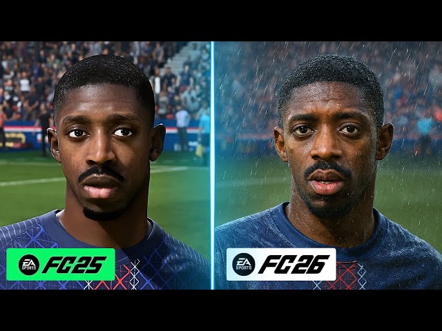 EA FC 26 vs EA FC 25 - Gameplay & Graphics Details Comparison [4k]