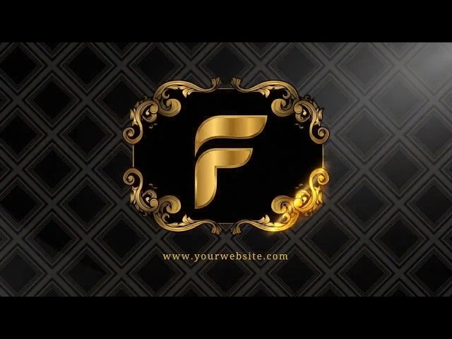 Luxury Retro Gold AI Logo Animation Reveal Intro Video Template (Customizable) - FlexClip