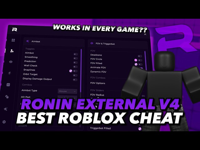 Ronin External V4 – The BEST Roblox Cheat (Aimbot, ESP, Desync Invisibility, Undetected + More!)