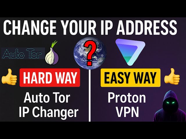 How to Change Your IP Address: The Easy Way vs The Hard Way. ( VPN vs Tor Auto IP Changer! ) 