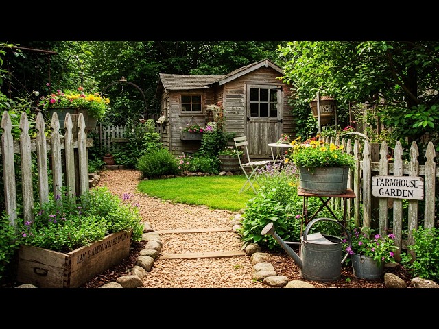 12 Cozy Farmhouse Garden Ideas 🌿 Rustic Charm & Outdoor Beauty for Your Yard