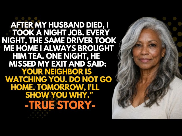HER TRUE STORY 👵💔 I Gave My Night Driver Tea Every Week. One Night He Missed My Exit And Said, “…”