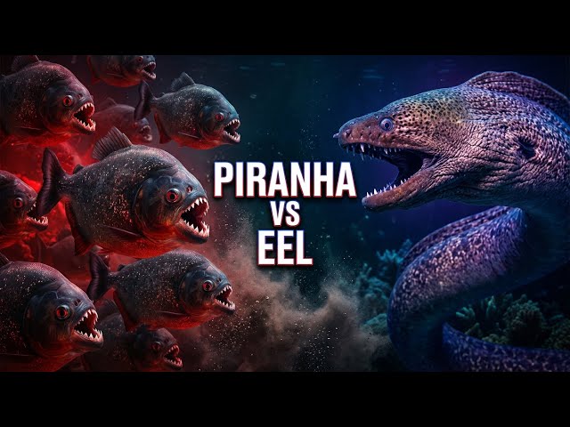 Piranha Vs Eel feeding frenzy 