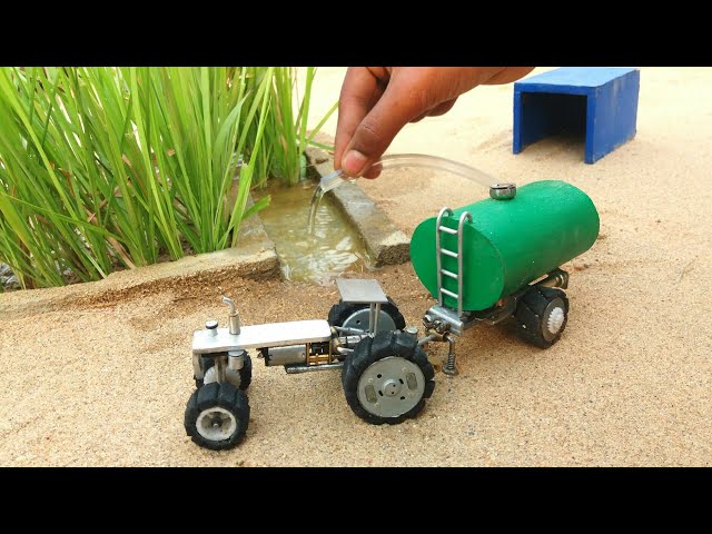 diy tractor water tanker machine science project || part 1 || @KeepVilla