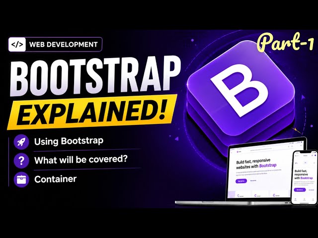 Bootstrap Container Explained 🔥 | Start Using Bootstrap#webdevelopment #css #education #programing 