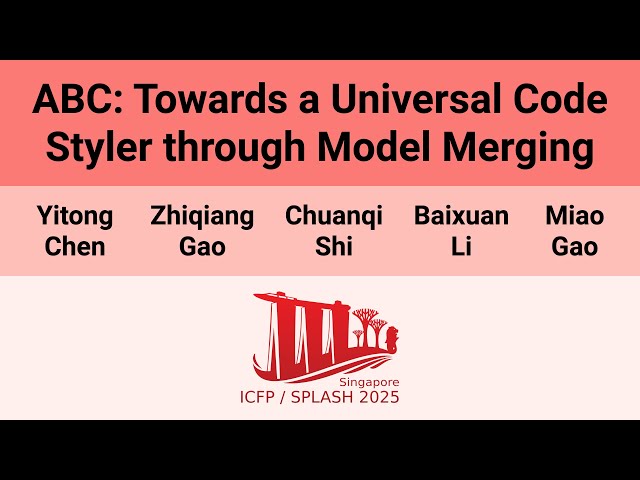 [OOPSLA'25] ABC: Towards a Universal Code Styler through Model Merging