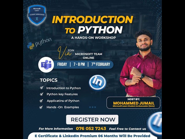 Introduction To Python using Visual Studio Code